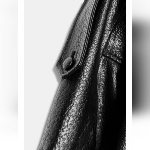 Zara FAUX LEATHER JACKET - Picture 4 of 4